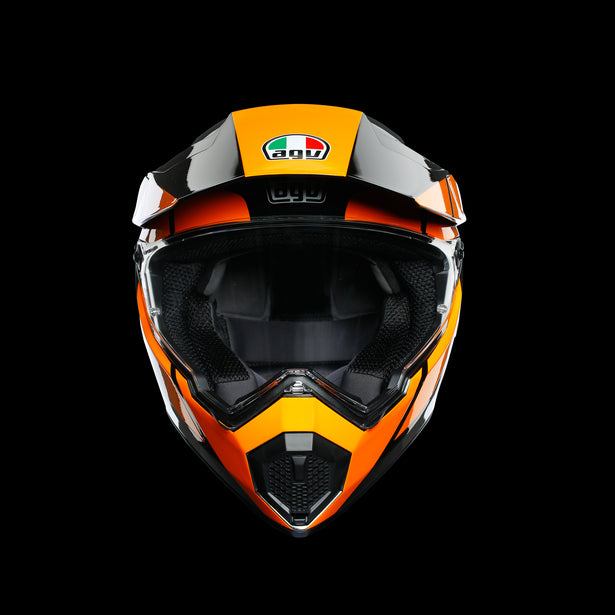 AX9 MULTI ECE DOT - TRAIL GUNMETAL/ORANGE