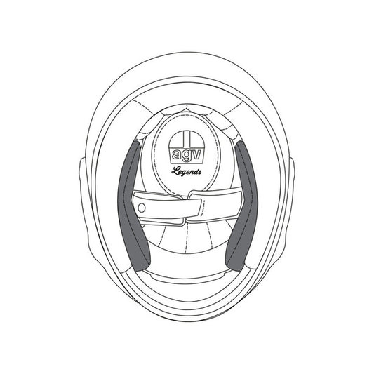 * CHEEK PADS X3000 (XXL) - PREMIUM BLACK