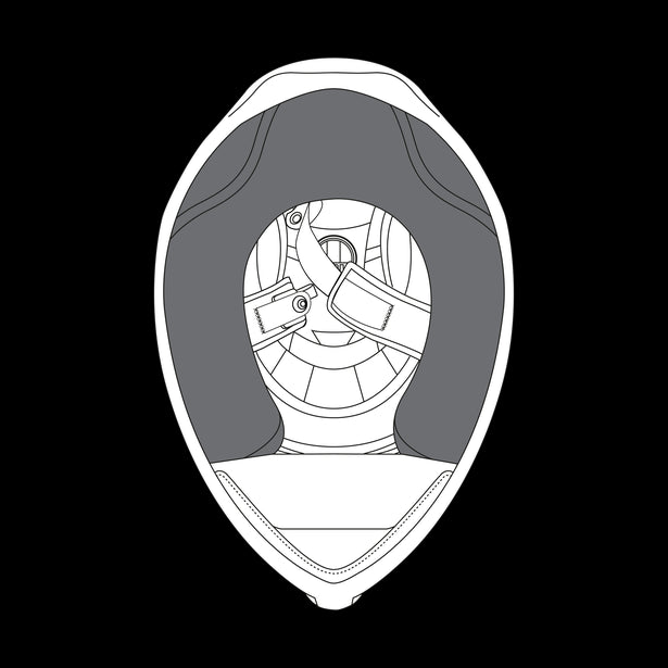 CHEEK PADS K1 (XXS) - BLACK