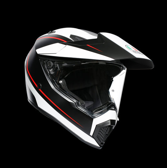 AX9 MULTI ECE DOT - PACIFIC ROAD MATT BLACK/WHITE/RED