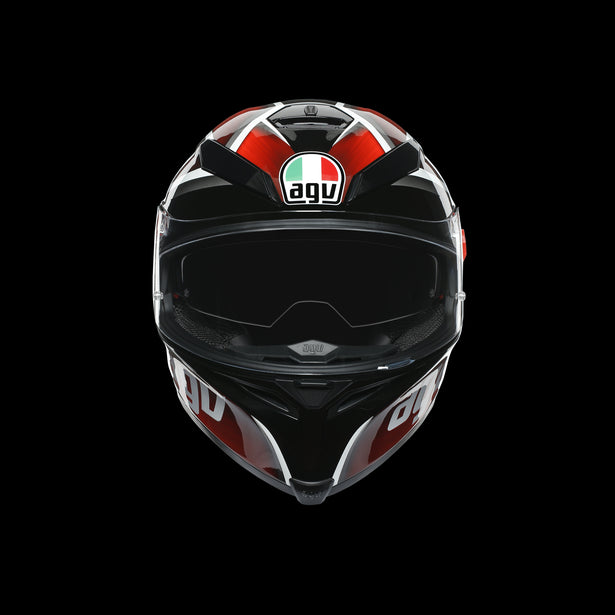 K5 S MULTI ECE DOT - TEMPEST BLACK/RED