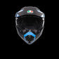 AX9 MULTI ECE DOT - ANTARTICA MATT BLACK/CYAN